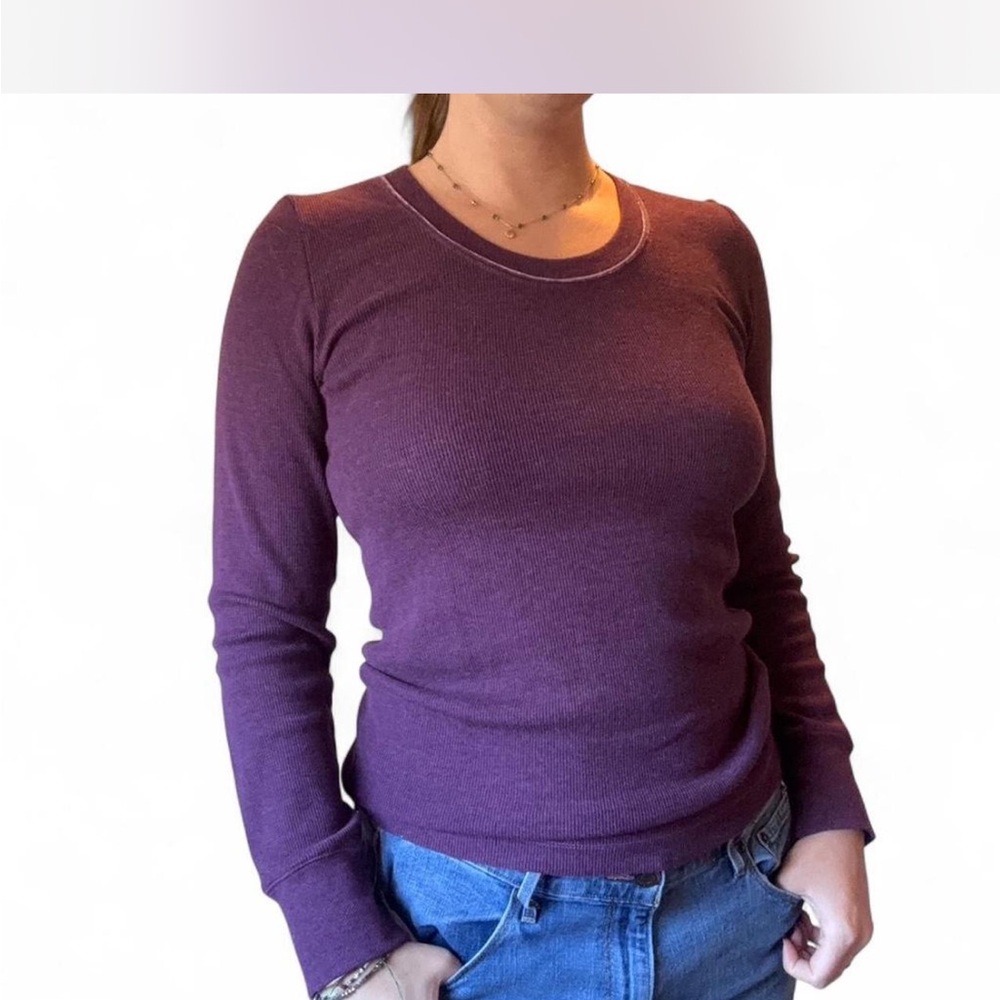 Eddie Bauer Purple Long Sleeve Sweater